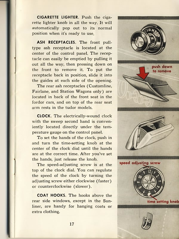 1956 Ford Owners Manual Page 33
